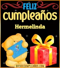 GIF Tarjetas animadas de cumpleaños Hermelinda